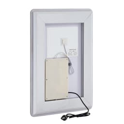 LED kúpeľňové zrkadlo, 50 x 70 cm LED kúpeľňové zrkadlo s predným a podsvietením, pamäťové zrkadlo s úpravou proti zahmlievaniu a svetlami, plynule stmievateľné zrkadlo do kúpeľne s 3 farbami, nástenné - miniatúra 18