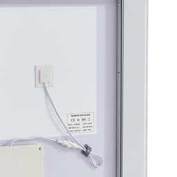 LED kúpeľňové zrkadlo, 60 x 80 cm LED kúpeľňové zrkadlo s predným a podsvietením, zrkadlo s pamäťovou funkciou proti zahmlievaniu s osvetlením, plynule stmievateľné zrkadlo do kúpeľne s 3 farbami, nástenné - miniatúra 13