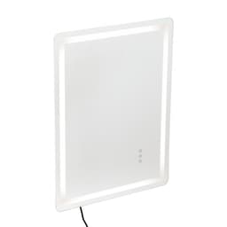 LED kúpeľňové zrkadlo, 60 x 80 cm LED kúpeľňové zrkadlo s predným a podsvietením, zrkadlo s pamäťovou funkciou proti zahmlievaniu s osvetlením, plynule stmievateľné zrkadlo do kúpeľne s 3 farbami, nástenné - miniatúra 14
