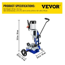 Dlabačka na drevo, 373 W (1/2 HP) 1400 ot./min. Powermatic, s pohyblivým pracovným stolom, stolová dlabačka, na vytváranie okrúhlych, štvorcových alebo špeciálnych štvorcových otvorov v dreve - miniatúra 11