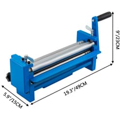 Manuálny valcový lis na drôtené valce, rúrky, valcový lis 320 mm SR 320J, valcovačka oceľových plechov s polomerom 32 mm, ohýbačka okrúhlych plechov - miniatúra 1