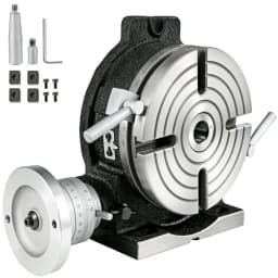 Otočný stôl 20,3 cm vertikálny a horizontálny otočný stôl, 20,3 cm horizontálny vertikálny HV8 Precision 3MT frézka vŕtačka Vernier odčítanie frézovanie vŕtanie vyvrtávanie pre frézku - miniatúra 2