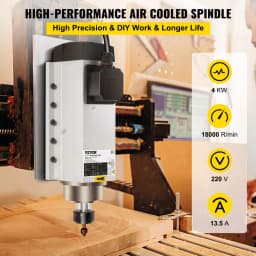 4KW 2220V vzduchom chladený vretenový motor ER25 CNC vzduchom chladený vretenový motor pre CNC gravírovaciu frézku - miniatúra 6