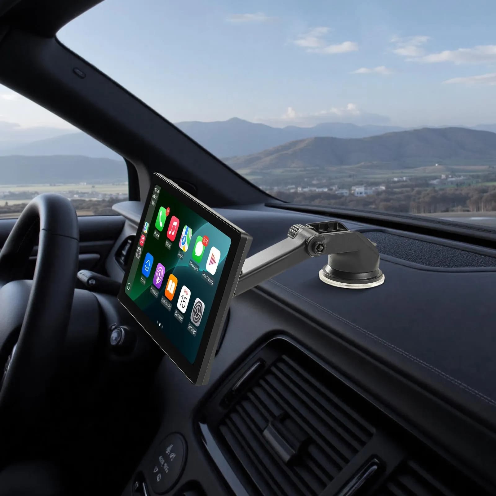 Autorádio s CarPlay dotykovou obrazovkou 9 palcov Apple Android Auto cúvacia kamera