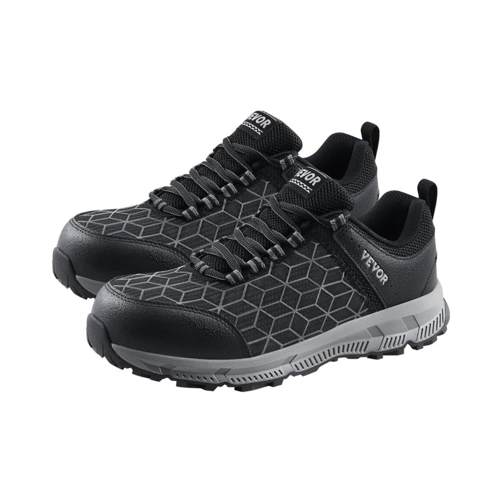 Pánske športové topánky s oceľovou špičkou, veľkosť US 9, čierne športové tenisky