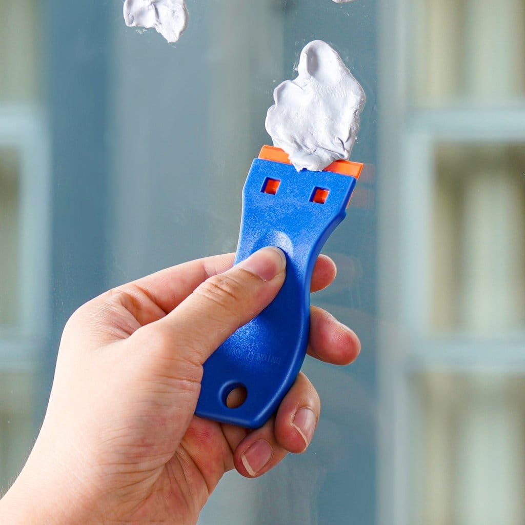 Plastová škrabka na žiletky 2 ks. Škrabky 120 ks. Plastové čepele z POM