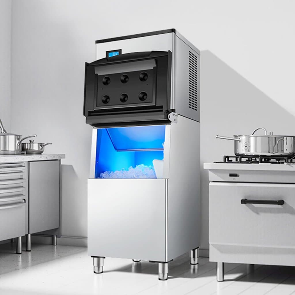 Komerčný výrobník ľadu Zásobník na ľad s kapacitou 250 libier a filtrom