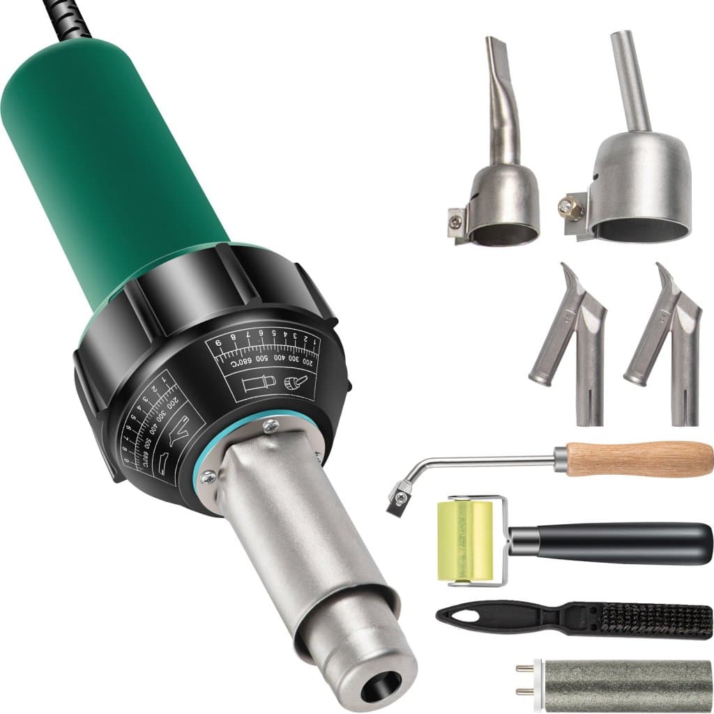 Teplovzdušná zváračka plastov 1600 W 8 ks.