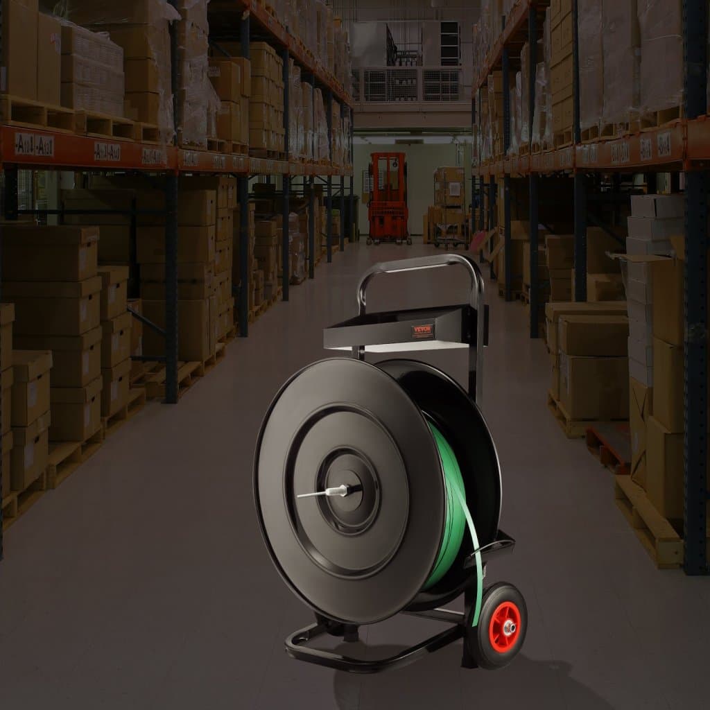 Dávkovač páskovacích pások, páskovací vozík na kotúč PET/PP pásky s jadrom 16"/8"