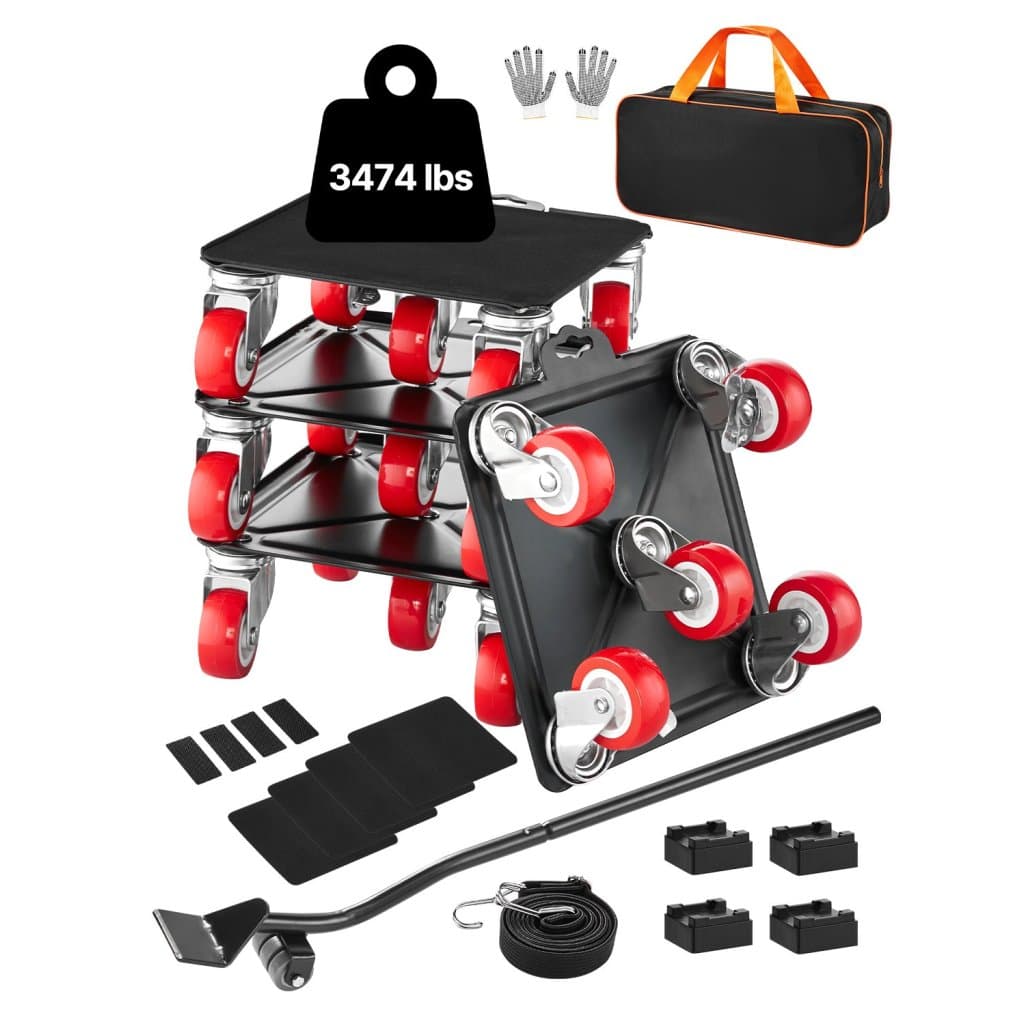 Ťažký nábytkový vozík s 5 kolieskami, nosnosť 1574 kg