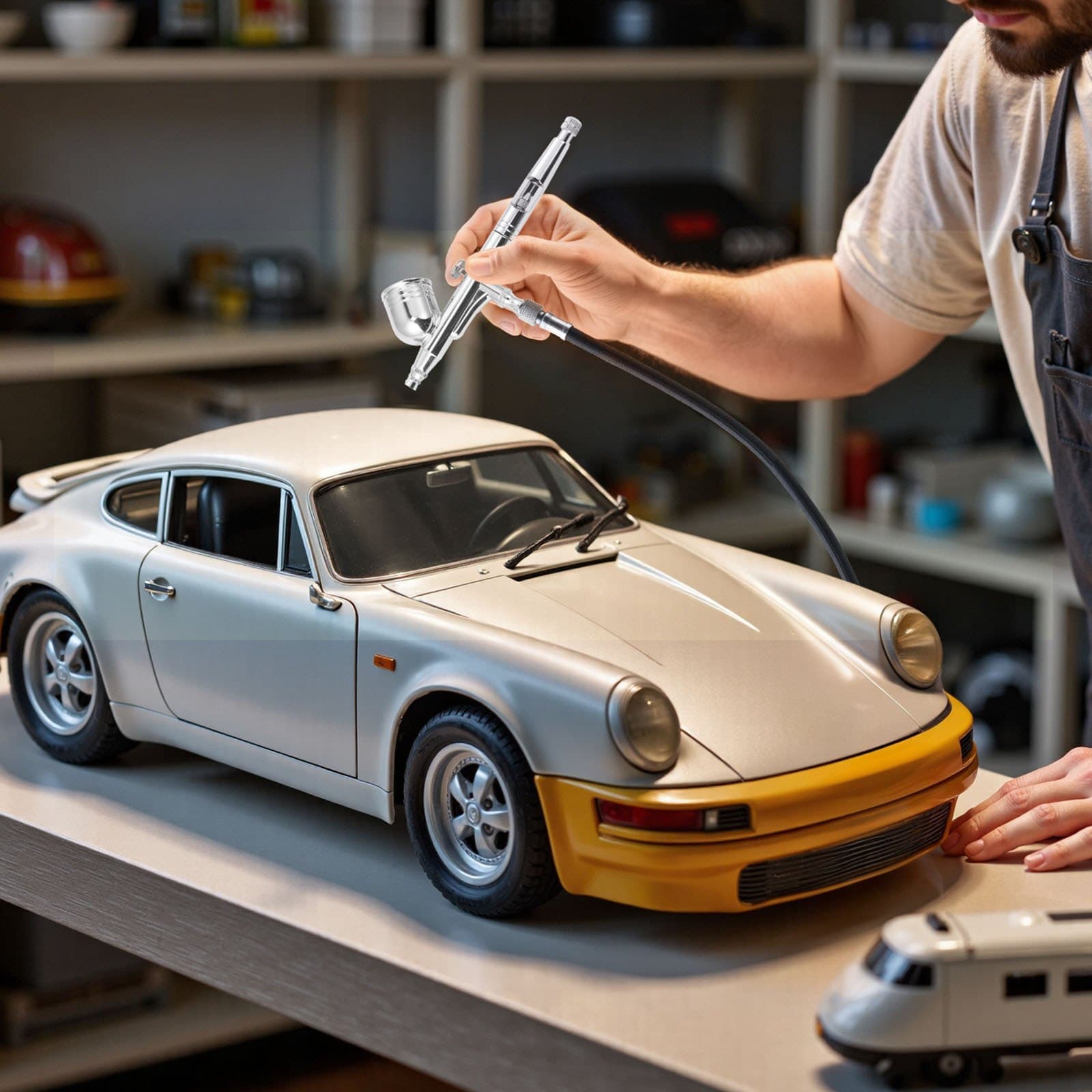 Sada airbrush pištole Sada airbrush pištole Nádrž na vzduchový kompresor 1/6 HP 1 airbrush pištol 3 trysky