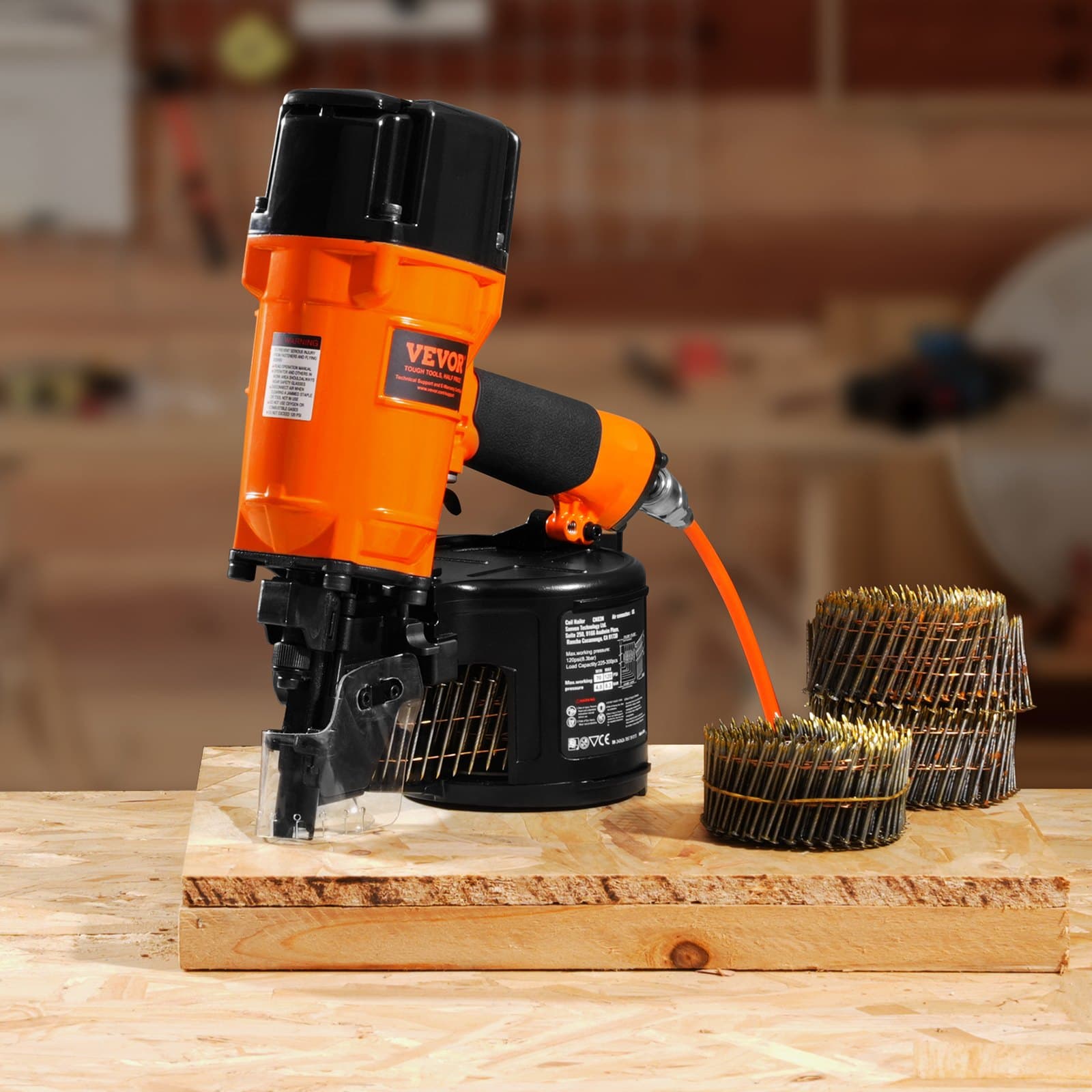 Pneumatická klincovačka CN83N na obklady cievok, 15 stupňov, 2" až 3-1/4"