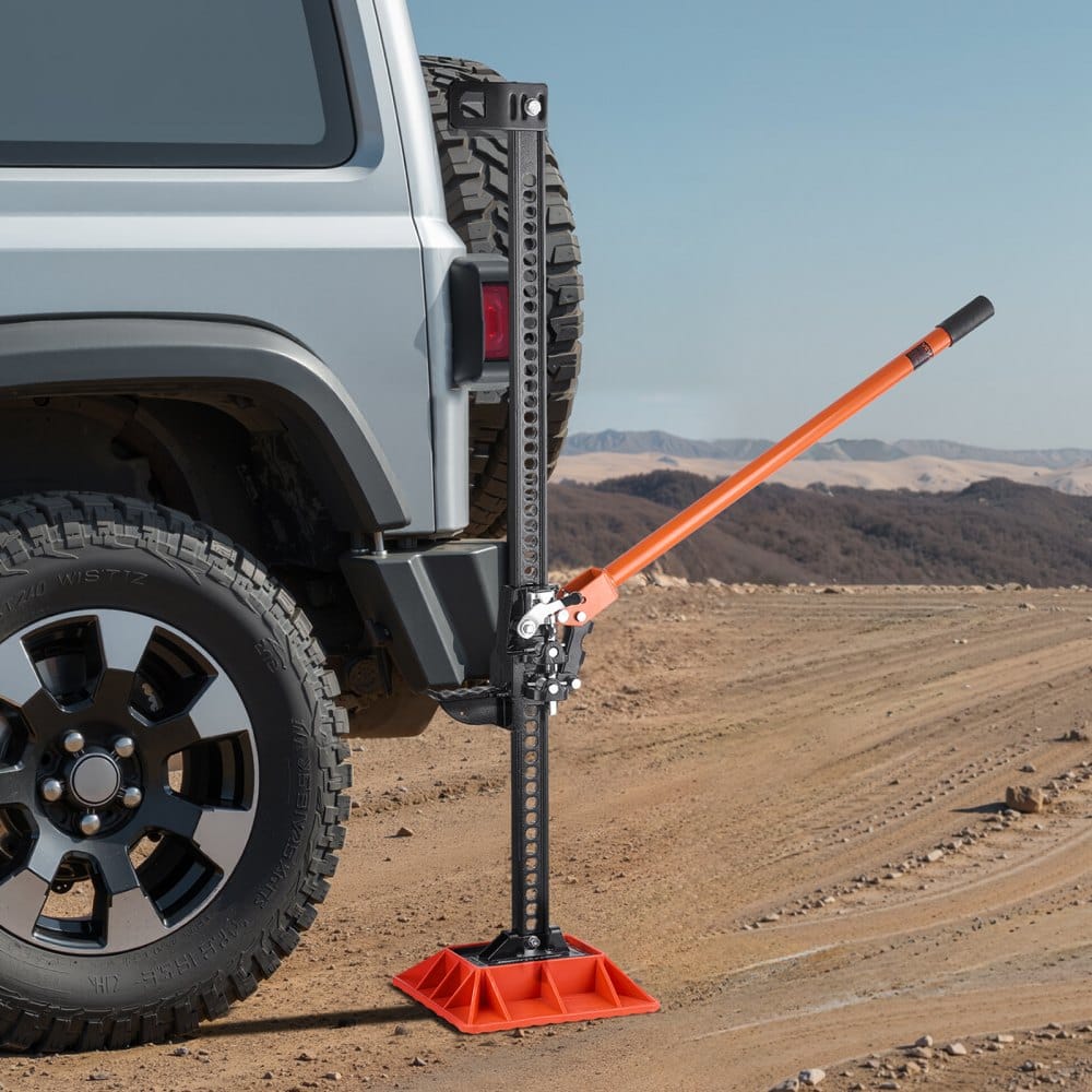 Poľnohospodársky zdvihák so základňou, 122 cm vysokozdvižný poľnohospodársky zdvihák, nosnosť 3,18 tony s račňovým mechanizmom, terénne úžitkové zdviháky, vysokovýkonné zdviháky s rozsahom zdvihu 130,1 – 1 079,5 mm pre traktory, nákladné autá a SUV.