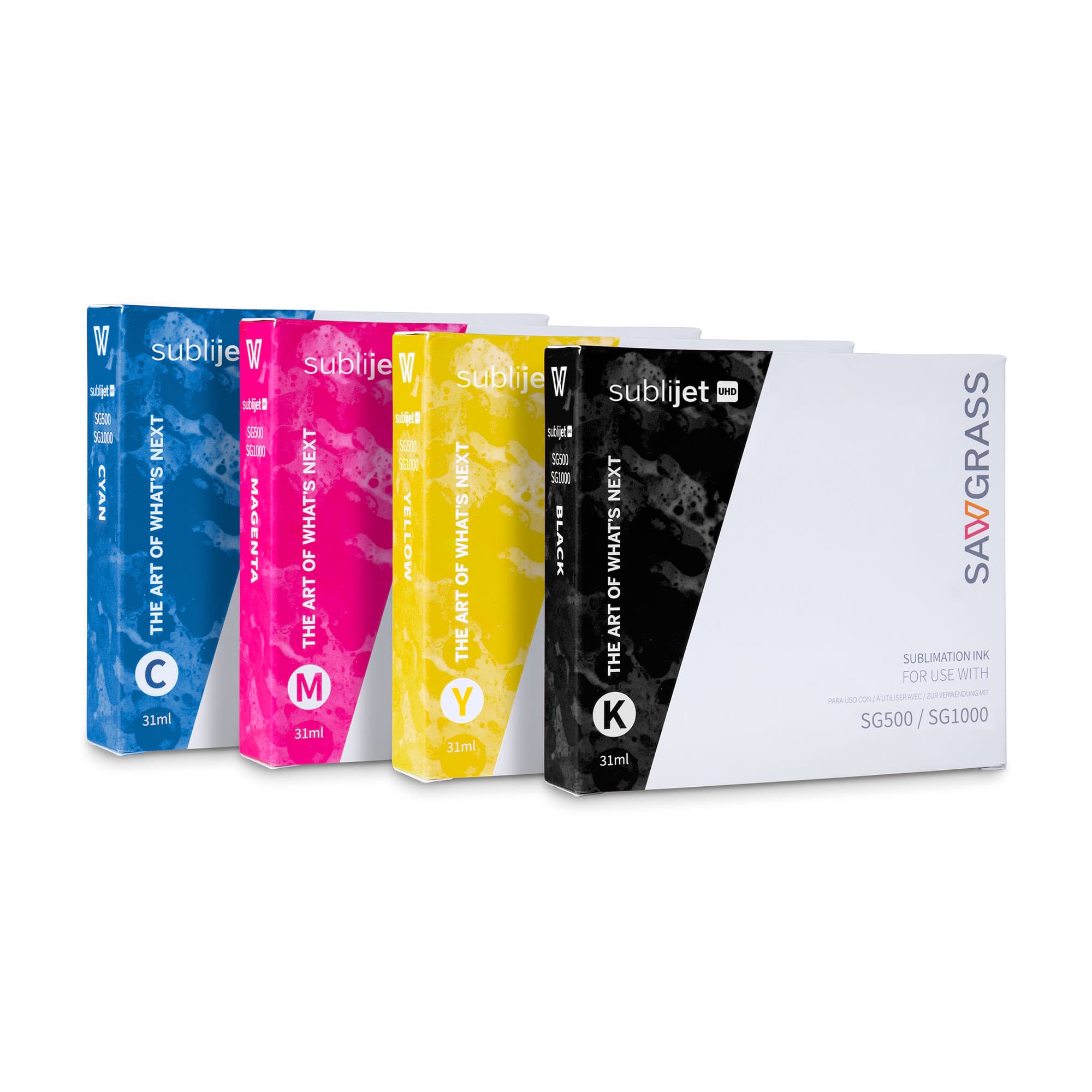 SubliJet UHD pre Virtuoso SG-500/1000, 31 ml kartuše, rôzne farby