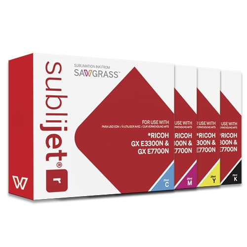 SubliJet-R pre Ricoh GXe2600/3300N/7700N, 29 ml náplne, rôzne farby