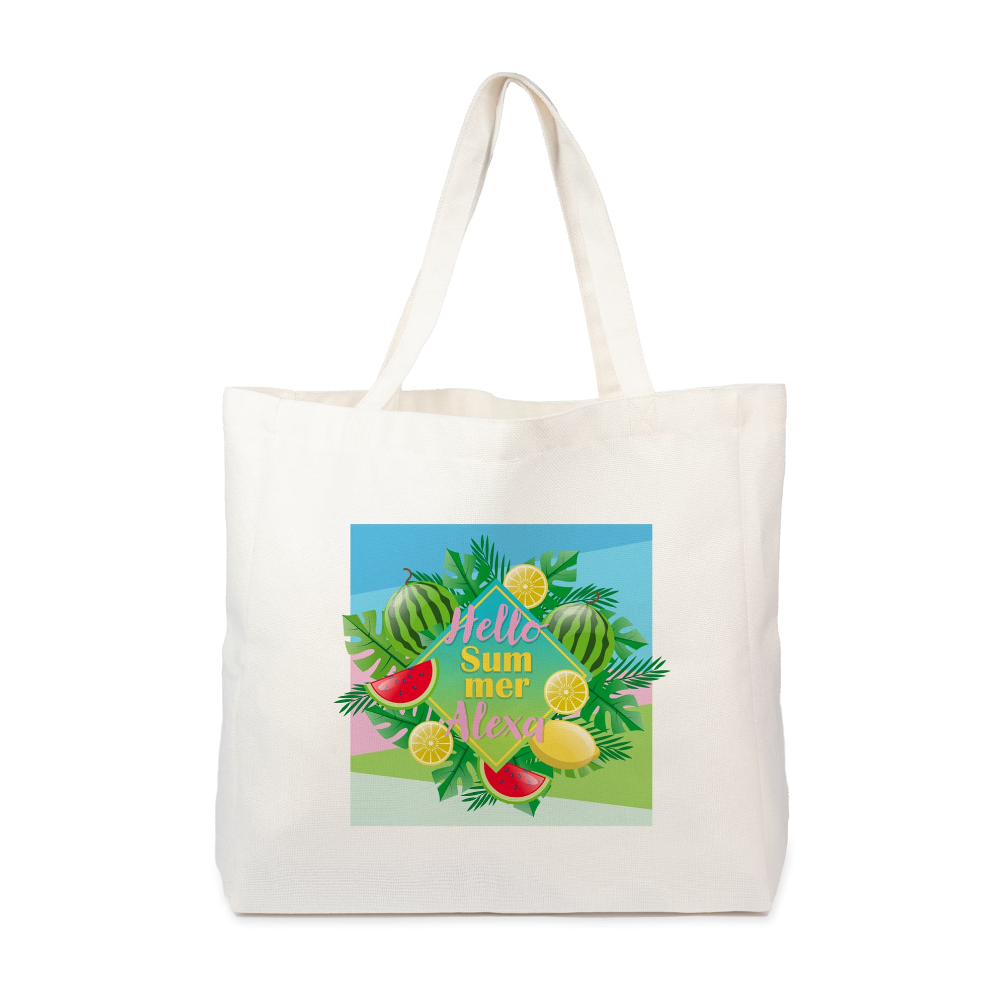 Nákupná taška Sublistar® biela s rúčkami, rozmery (DxVxŠ) 40 x 38,5 x 11 cm, 5 ks/balenie, 100 ks/kartón