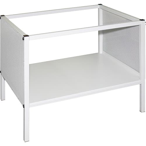 Stabilný pracovný stôl pre PRETREATmaker IV, vyrobený z kovu, rozmery 90 x 74 x 72 cm