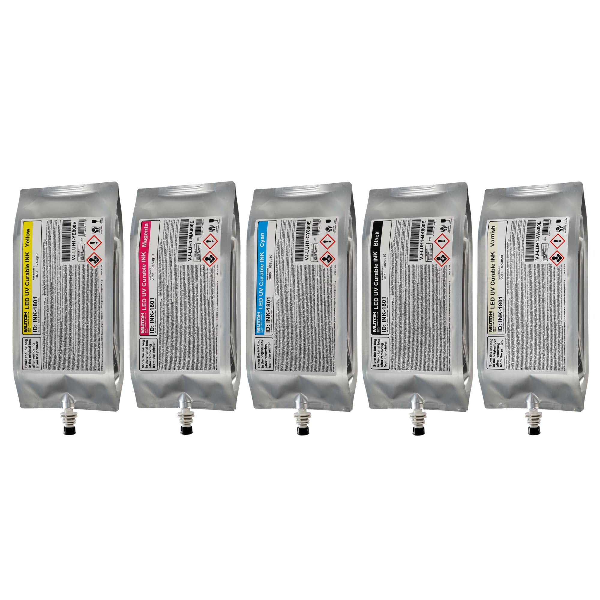 Tvrdý LED UV atrament UH21, rôzne farby, balenie 800 ml atramentu
