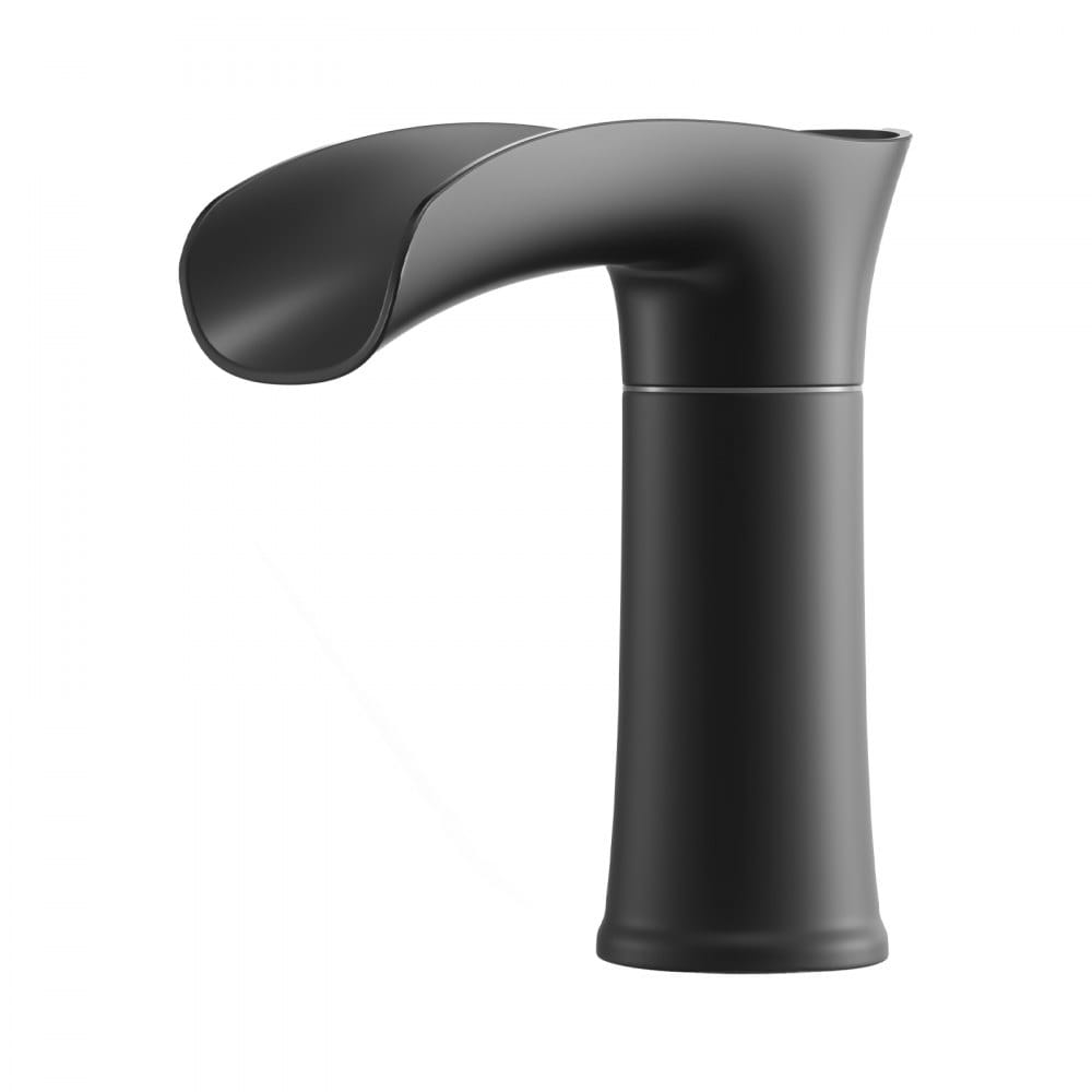 Rímska vaňová batéria, 3-otvorová vodopádová vaňová batéria, sada vaňových batérií zo zliatiny zinku s 2 rukoväťami, rímske vaňové batérie na montáž na podlahu pre umývanie domácich zvierat, kúpanie dospelých, matná čierna, regulácia teploty