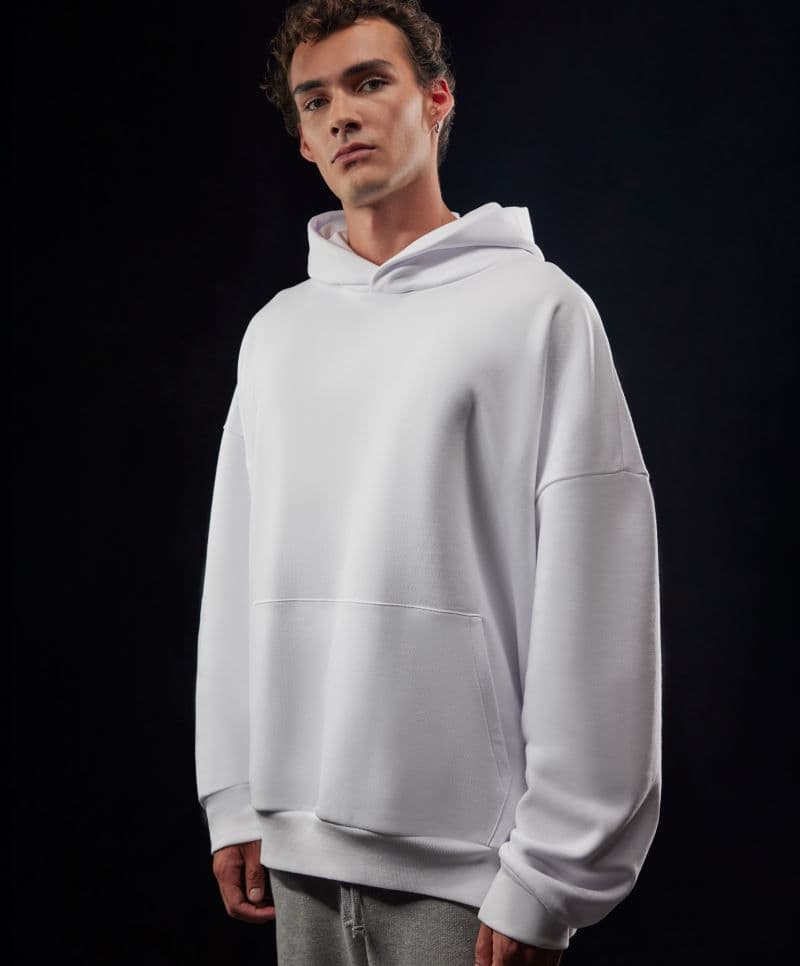 B&C | Influence Hoodie - Oversize mikina s kapucí z těžké bavlny